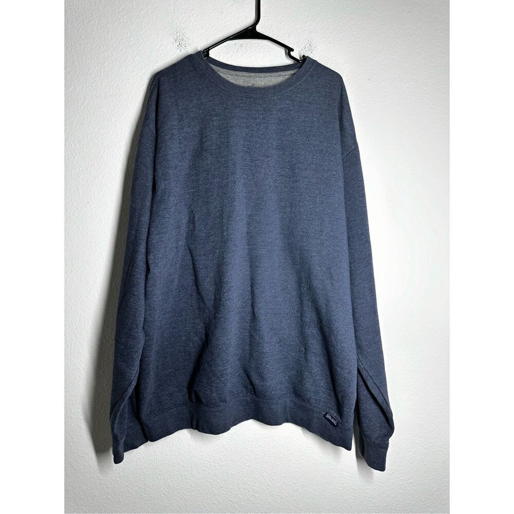 Spalding Men’s Cotton Blend Blue Crewneck Sweatshirt Size 2XL
